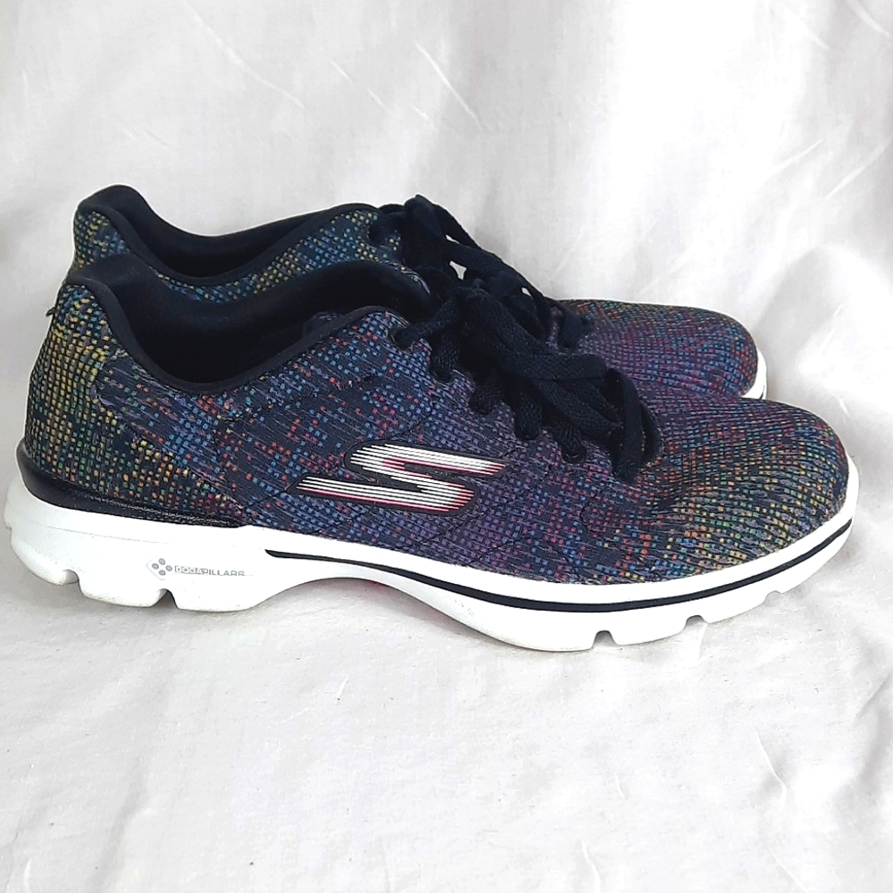 Skechers Gowalk 3 Big Kids Girls Shoes Size 6 Multicolored GOGA Plus